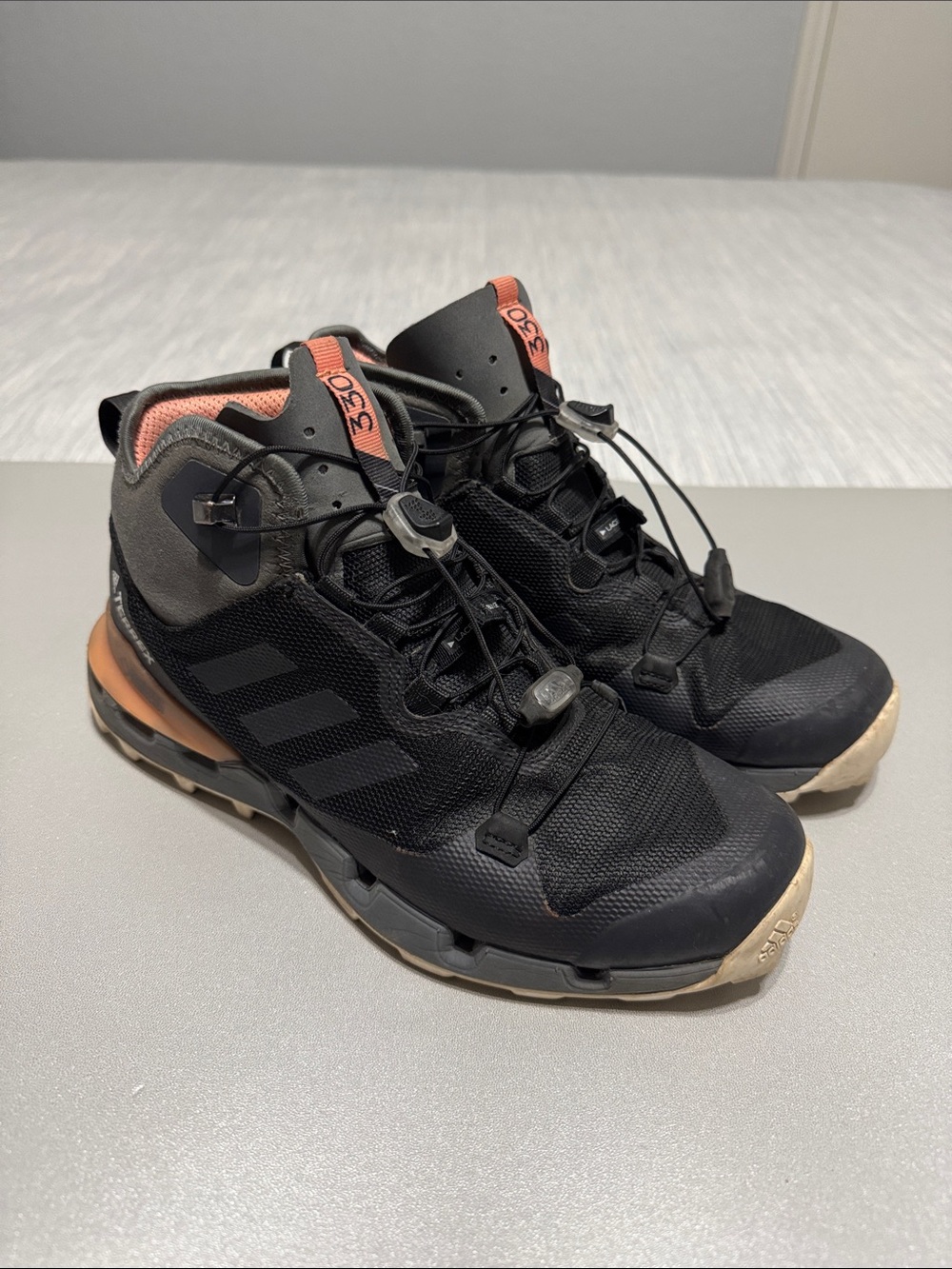 Adidas Terrex Fast Mid GORE-TEX Hiking Shoes Waterproof Boots Speed Lace Sz 7